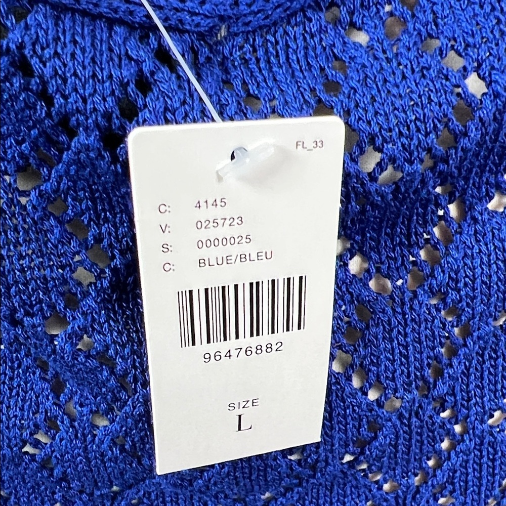NWT Anthropologie Sunday in Brooklyn Halter Crochet Swim Cover Up Midi Dress L - Picture 8 of 13
